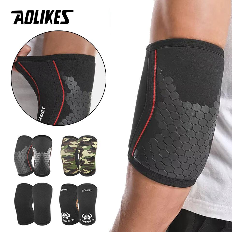 Bc Pet Supplies Black Aolikes 7Mm Elbow Sleeves 1 Pair High Performance Support For Weightlifting Powerlifting Training