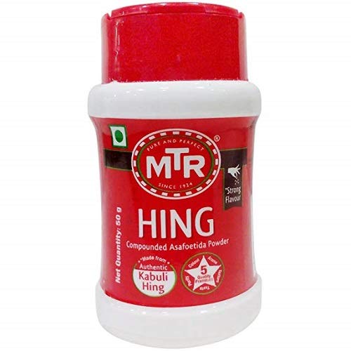 

MTR Foods Hing Powder 50g | Authentic Kabuli Asafoetida Spice | Strong Aroma Flavor Enhancer for Dal Curry and Indian Cooking | Premium Quality Masala