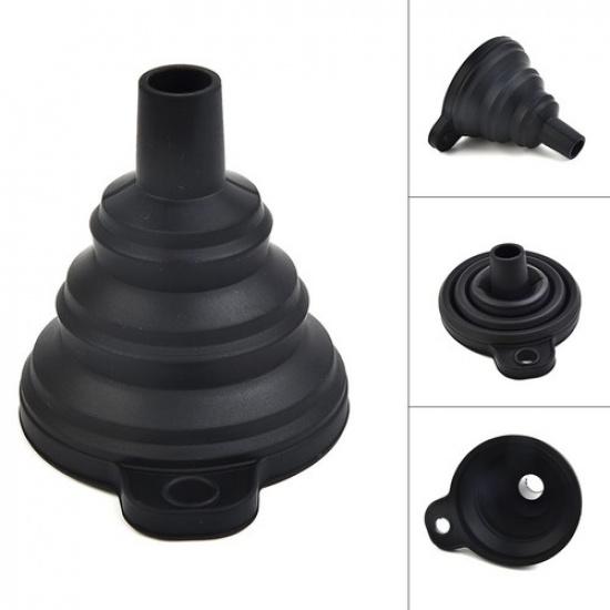 Large Flexible Spout Car Funnel Petrol Diesel Screen Wash Oil Fuel Collapsible