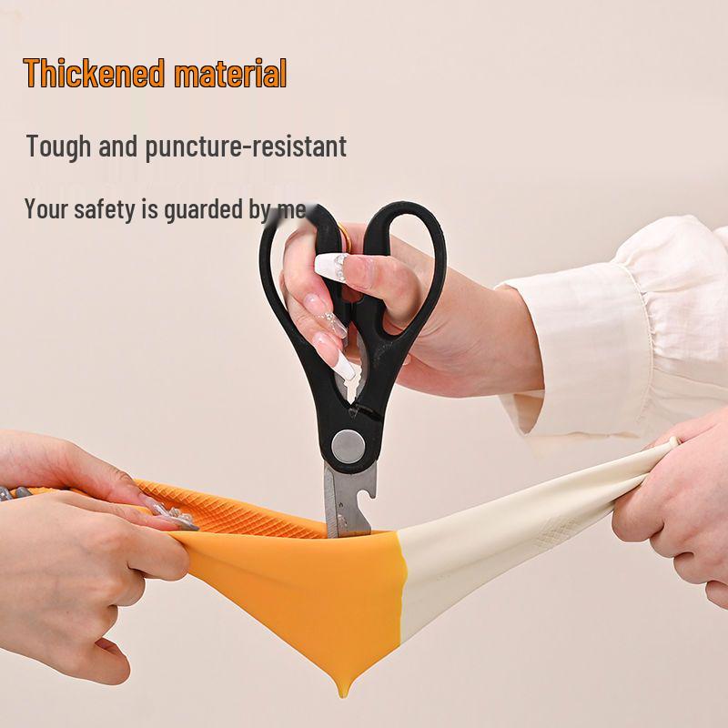 Womens Durable Waterproof Latex Work Gloves - Thick, Wear-Resistant for Kitchen & Household Tasks