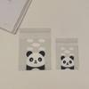 Panda, Cartoon, Snowflake Puff Pastry, Candy Bag, Niu Roll Cookie Packaging, Transparent, Gift Packaging Bag