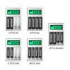 4 Slots Battery 1.2v AA AAA Independent Charging with LCD Smart Individual Display Charger Batteries for Microphone