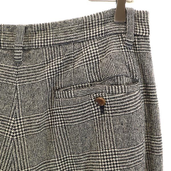 DIGAWEL wool blend Glen check Cropped pants Gray Men's Used
