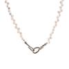 [Zynzonis] Freshwater Pearl Necklace for Women, Small Pearl Choker, 40–42cm, Silver Clasp, Nickel-Free, Layering, Gift