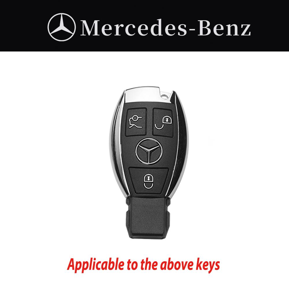 PC Carbon Fiber Car Key Rings For Mercedes Benz AMG A B C E Class GLS GLA GLC CLS CLA W204 W212 W176 Car Key Case Cover Keychain