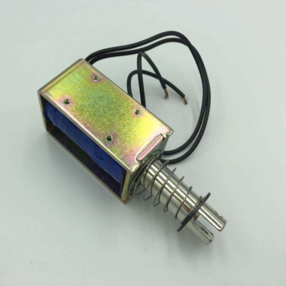 12V/24V Tah/Přidržení/Uvolnění Zdvih 10 mm 8,7 kg 87 N Síla elektromagnetu Solenoidový aktuátor
