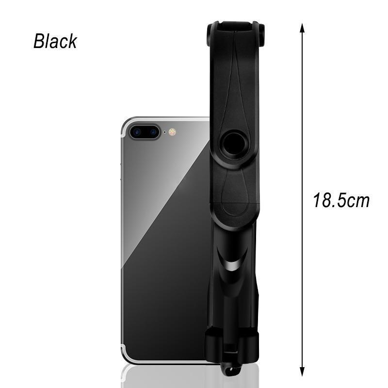 Mini Wireless Bluetooth Selfie Stick Monopod Extendable Tripod Selfie Stick & Double Phone Holder
