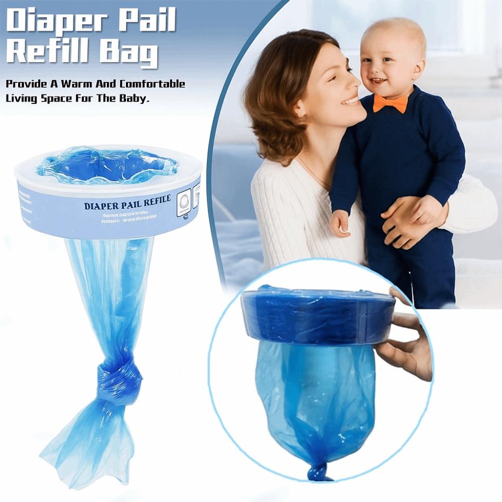 Tear-Resistant Nappy Bin Refills Durable Refill Bags New Diaper Trash Bags