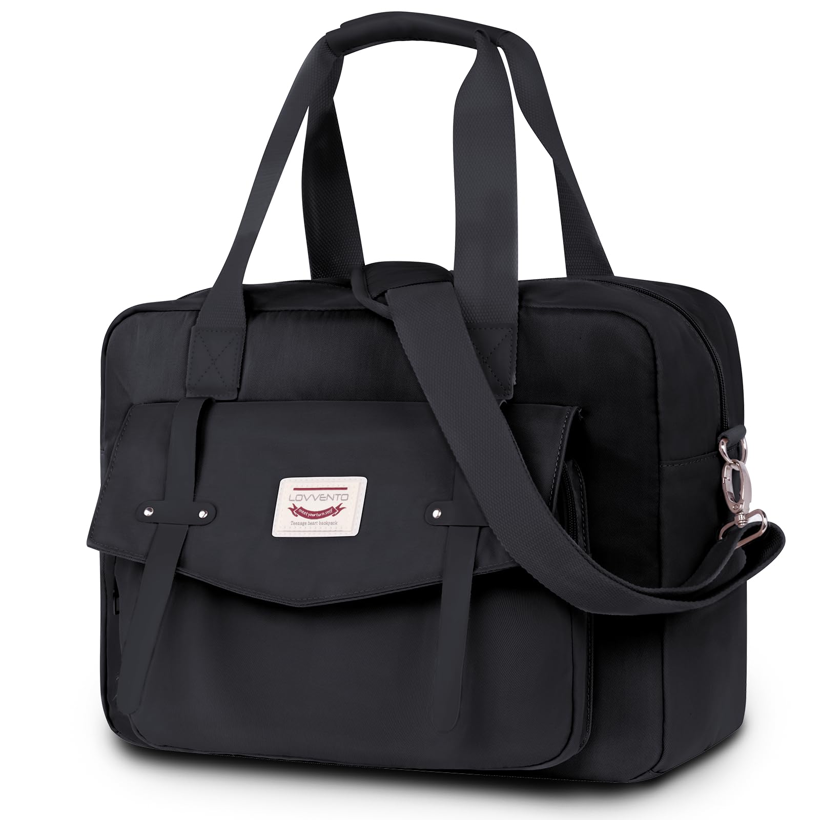 

PC Storage School Bag for High School Boston Large Shoulder PC Shoulder Strap 11 18L [lovvento] 15.6-inch Students, Bag, Capacity, Women s Bag, чорний