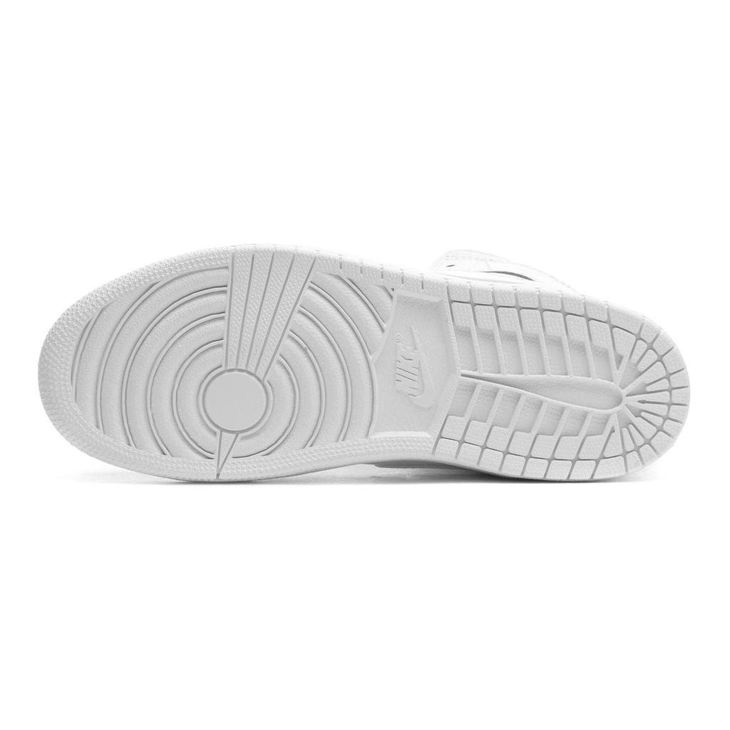 Jordan Air  1 Comfortable Classic Non-Slip Durable Mid-Top Kids Basketball Shoes Kids Sneaker White 640734-129