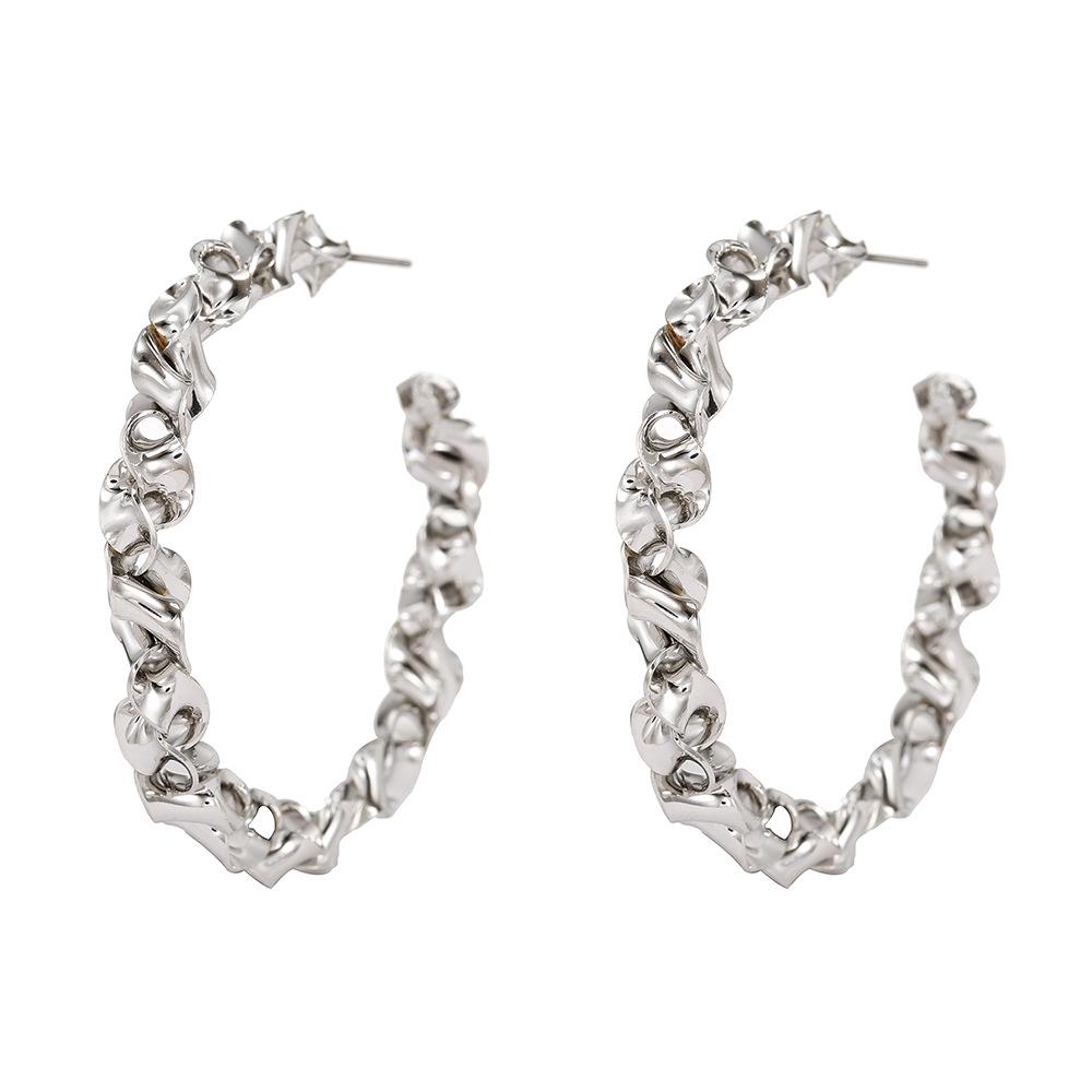 

Серьги-кольца и серьги-гвоздики в европейском и американском стиле - Простые модные каффы для ушей на весну/лето