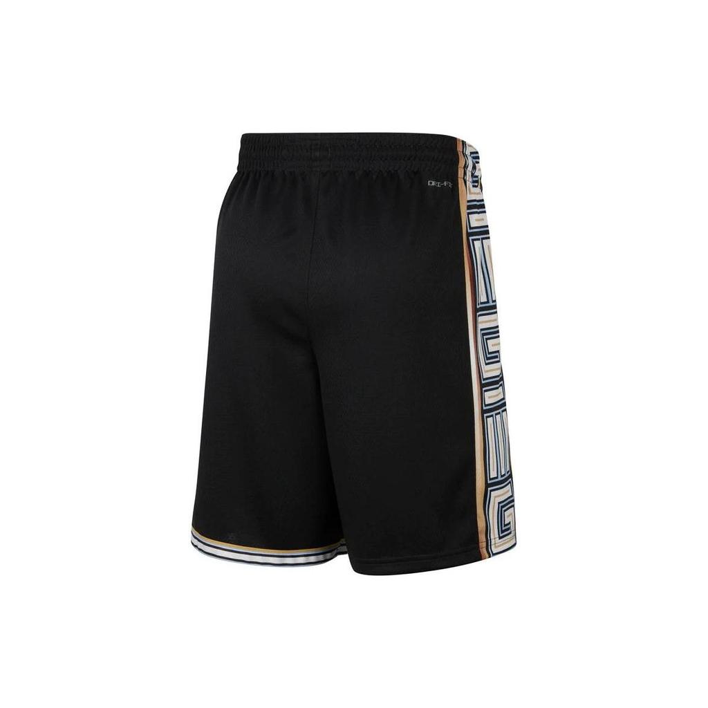 Nike NBA Dri-FIT City Edition Memphis Grizzlies Cartoon Print Comfortable Breathable Basketball Shorts Men shorts Black DO9662-010
