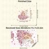 Cute Cartoon Girl & Unicorn Wall Decal Pink Heart Nursery Decor Waterproof Sticker for Kids Playroom Home Decoration
