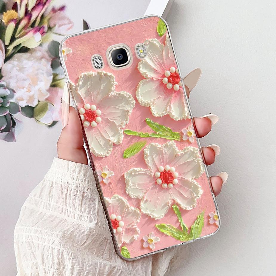For Samsung Galaxy J5 2016 Case SM-J510F New Luxury Painted Cover Soft Silicone Phone Case For Samsung J3 J5 J7 2016 Fundas Capa