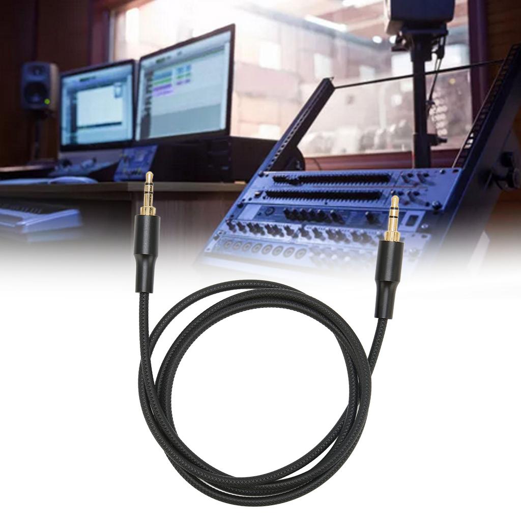 3.5mm Male to Male Sound   Cable Professional Nylon Woven 3.5mm Stereo Sound Cord for Earphones Car Speaker 3.3ft