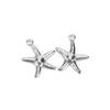 50pcs Small Ocean Jewelry Stainless Steel Ocean Starfish Pendant Pendant Accessories  Earring Making