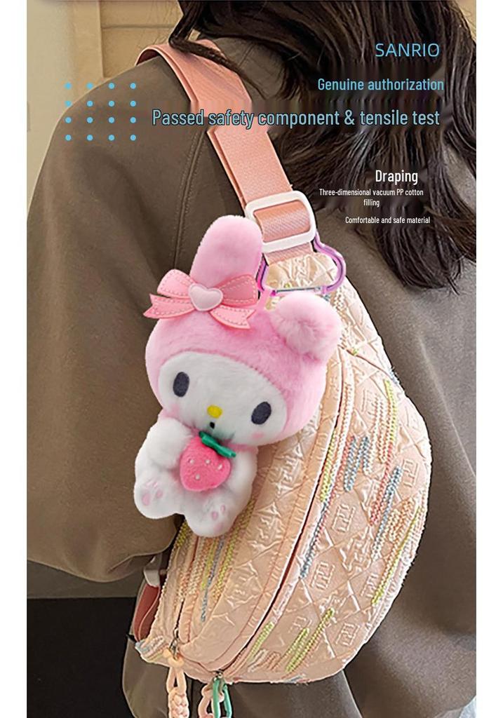 Genuine Sanrio Kuromi Hello Kitty Cinnamoroll Plush Toy Pendant