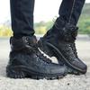 2025Winter Men Outdoor Boots Combat Men's Ankle Boots Tactical Large Casual Shoes Men's Work Safety Shoes Motorcycle Boots