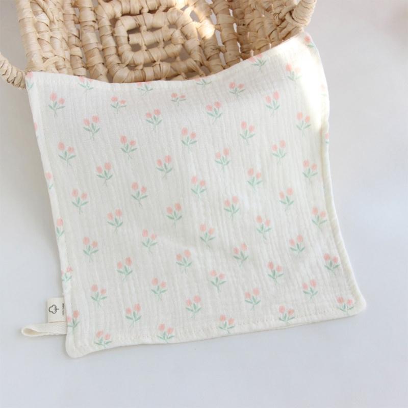 Cotton Washcloth Baby Muslin Face Towel for Delicate Skin 4-layer Absorbent Muslin Hand Washing Towel Newborn Burp Cloth