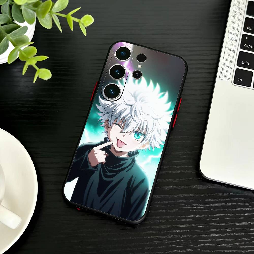 R-Killua Zoldyck H-Hunter X Hunter Phone Case For Samsung S26,S25,S24,S23,S22,S21,S20,S30,Ultra,Plus,Fe,Note,5G Black Cover