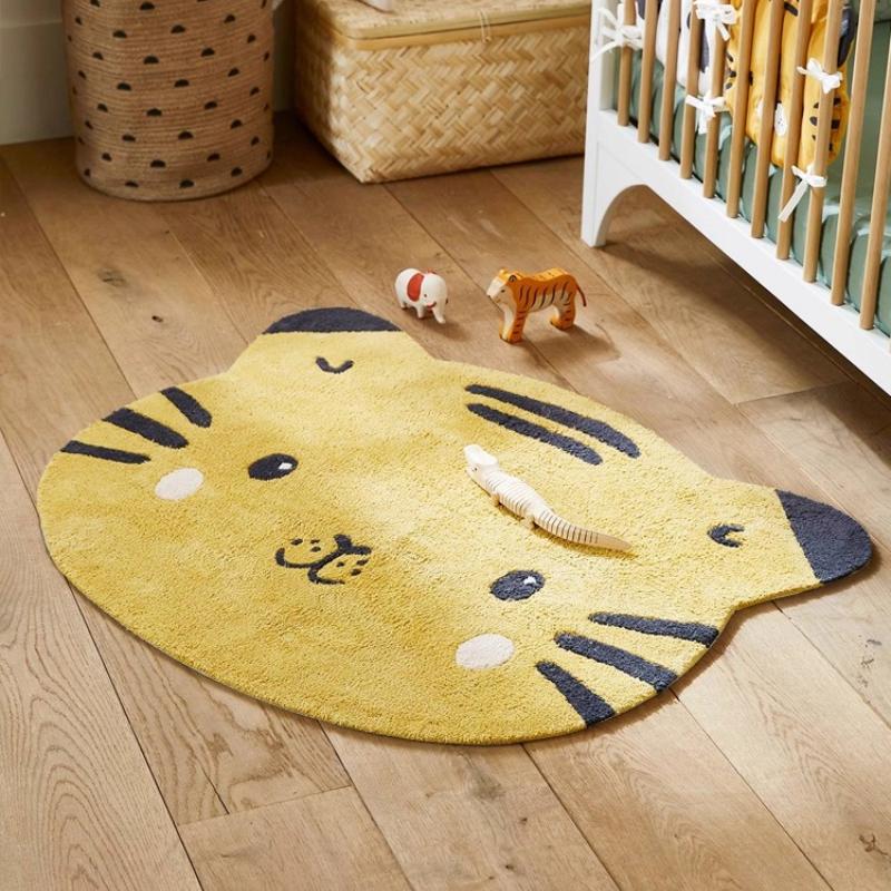 Animal Patterns Carpets for Living Room Cute Panda Bedroom Decor Carpet Thick Plush Children Floor Mat Fluffy Soft Cloakroom Rug