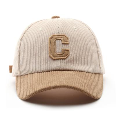Hat Autumn and Winter Fashion Corduroy Letter Embroidery Cap Outdoor Sports Leisure Warm Shade Baseball Cap