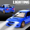 1/32 Scale Subaru Impreza Sti Car Model Sports Car Simulation Car Alloy Model Children's Toy Car Boy Collection Ornaments