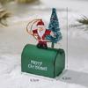 New Christmas Iron Decoration Small Mailbox Santa Claus Elk Pendant Holiday Snowman Ornament