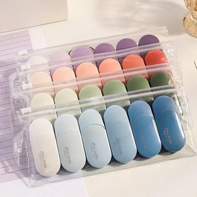Kawaii Correction Tape Set INS Creative Correction Tape Student Gradient 6 Pack Correcting Tape Tape Stationery Supplies