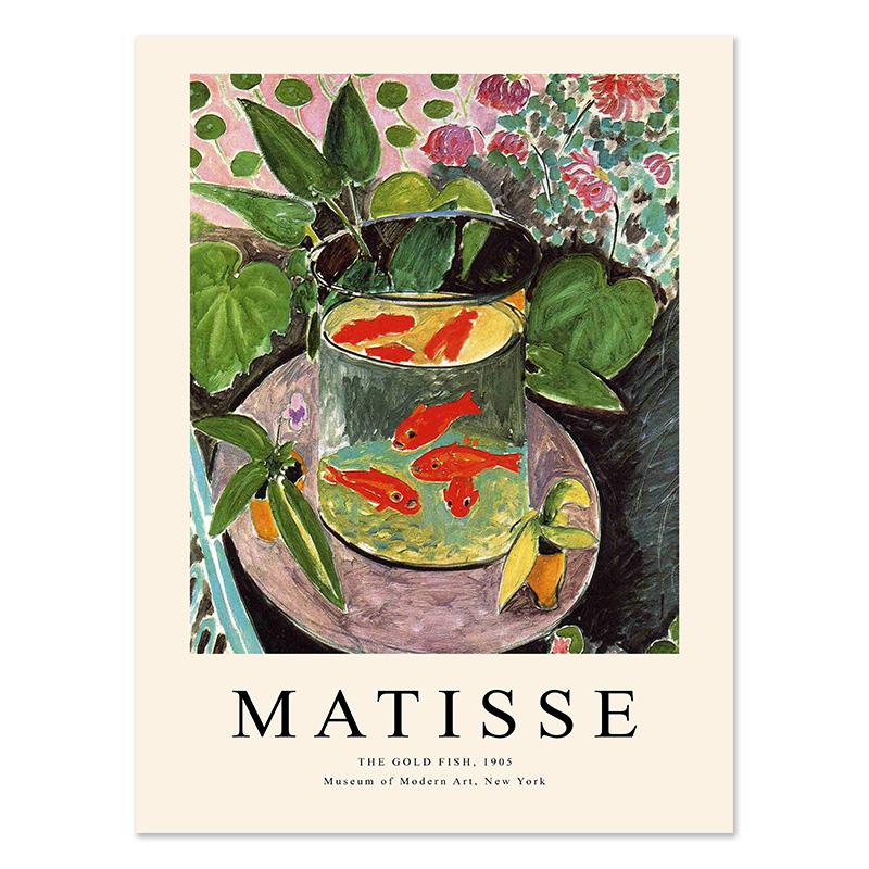 Van Gogh Matisse Picasso William Poster Drucke Raumdekoration Abstrakte Leinwandmalerei Blumenwandkunst für Wohnzimmer Wohnkultur