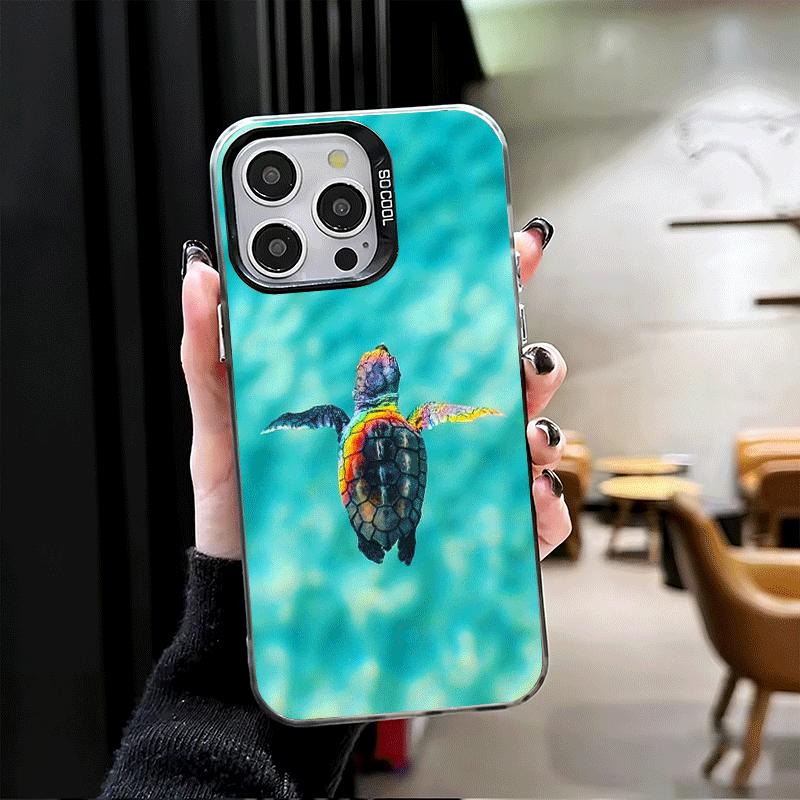 Summer Sea Turtle Cute Shockproof Phone Case for iPhone 17 Air 16 16E 15 Pro Max 14 Plus 13 Mini 12 Back Cover Anti Fall Fundas