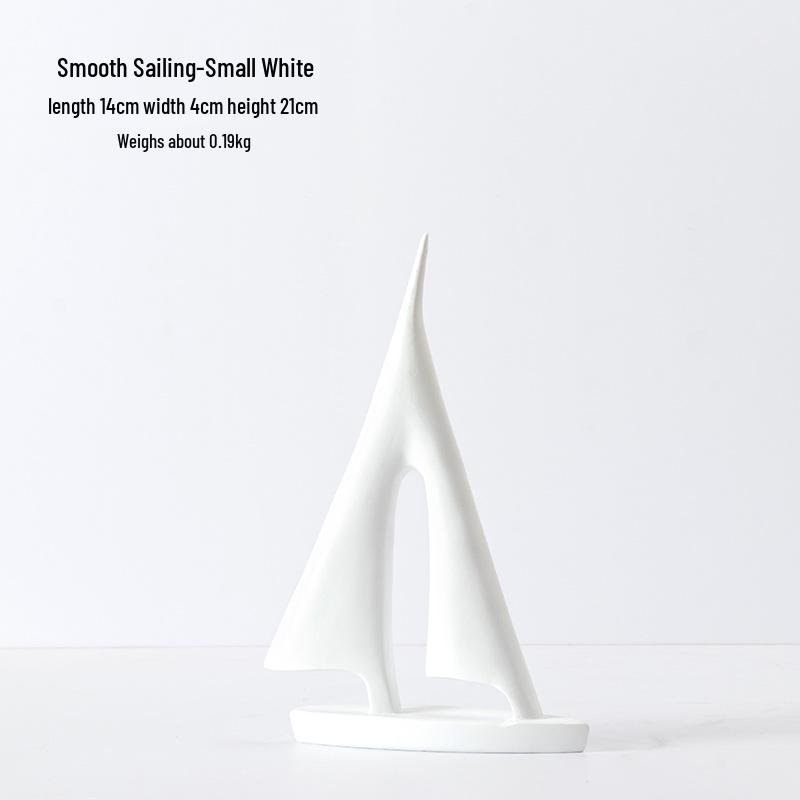 Modern Luxury Sailboat Ornament for Living Room, Foyer, or Office Decoration
