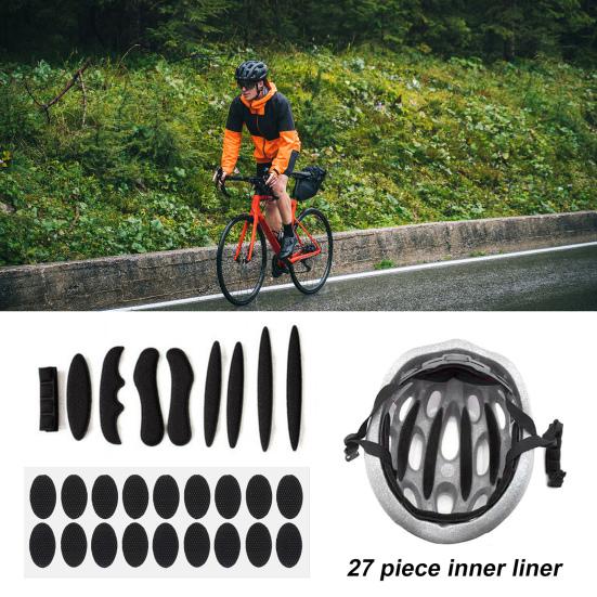 27Pcs/Set Ultralight Helmet Pad Universal Removable Anti-collision Helmet Padding Helmet Accessory
