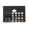 2021 European Retro Style Women's Earrings: 12-Pair Set