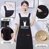 2026 New Logo Printed Apron for Coffee Shop and Milk Tea Catering - Unisex Design