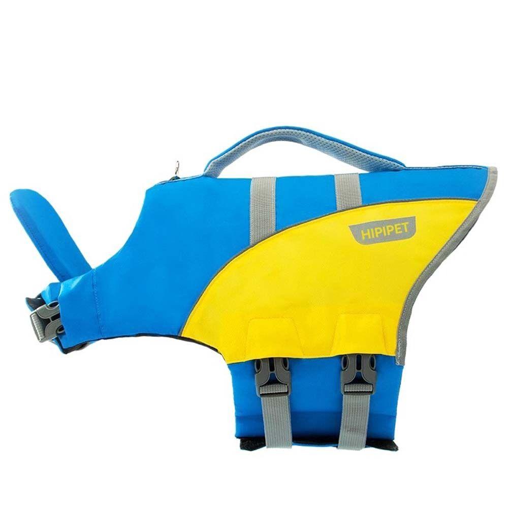 

Beach Lake Pet Rescue Vest Float Puppy Dog Swimming Suit Pet Life Vest Dog Life Jacket Dog Clothes XS-Blue Yellow