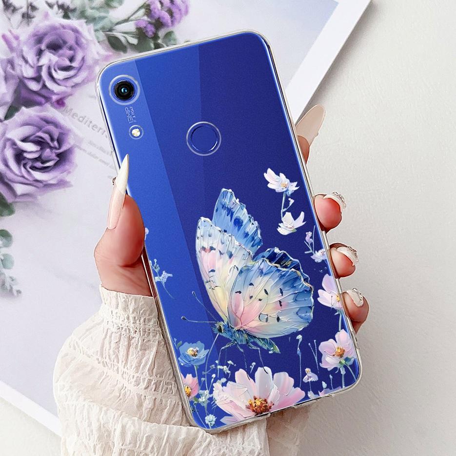 For Huawei Honor 8A Prime Case JAT-LX1 Cute Cat Butterfly Painted Cover Soft Silicone Case For Honor 8C 8X Honor8C Honor8X Shell