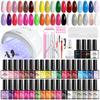 36 Colors Gel Nail Polish Set with LED Light, Full Manicure Tools Kit, Quick Dry Long Lasting Salon Home Use