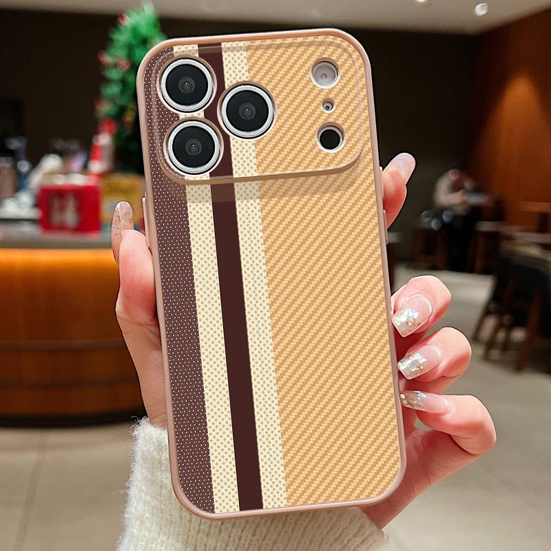 Luxury Cloth Texture Case For iPhone 17 Pro Max iPhone 16 15 14 13 Pro Max Magnetic For Magsafe Hybrid TPU+PC Matte Cover