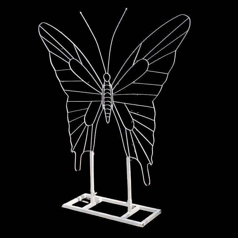 

Artistic Handmade Wrought Iron Butterfly Decor for Weddings and Photography