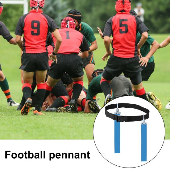 2Pcs Adjustable Flag Football Belts Vibrant Color Soft Wear Resistant Widely Use Thickened