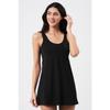 Women's Lycra Shorts Plain Dress Swimsuit Black (wide Size Range)