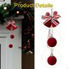 Christmas Bell Hanging Ornament Decorative Pendant Tree Decoration for Outdoor