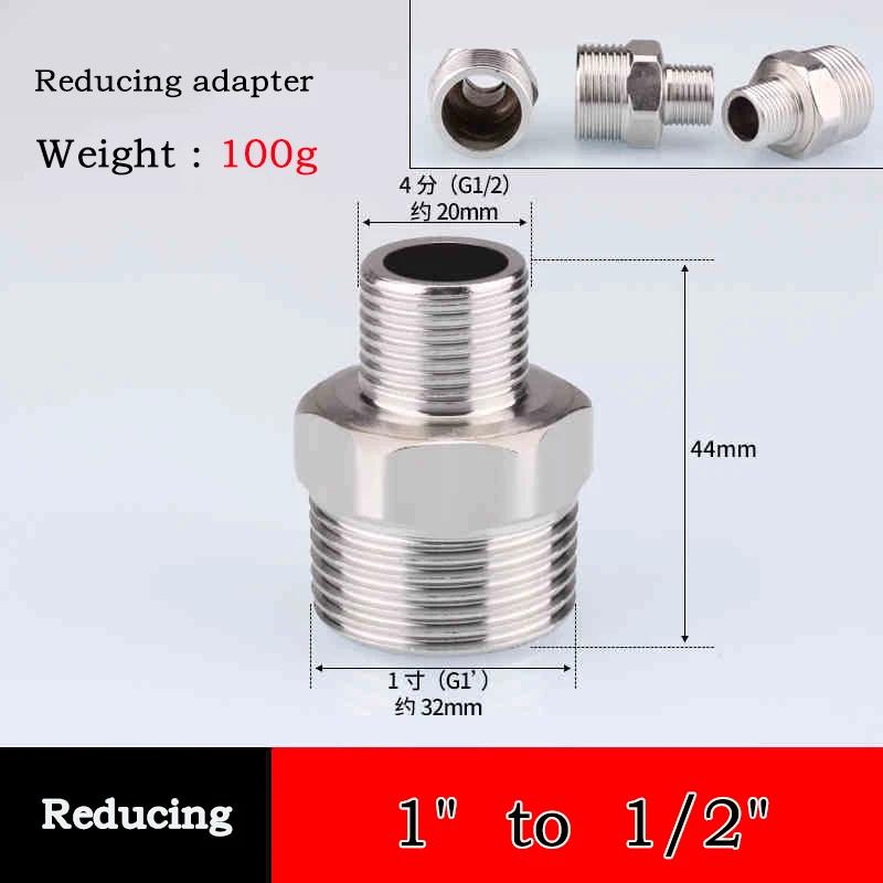10pc 304 Stainless Steel Hexagonal Outer Wire Double Headed Straight Through Coupling Threaded Pipe Male Thread Hex Nipple Union