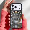 Motor Engine Motorcycle Phone Case for iPhone 17 Air 16e 15 14 13 Pro Max Back Cover for 12 11 Pro Coque