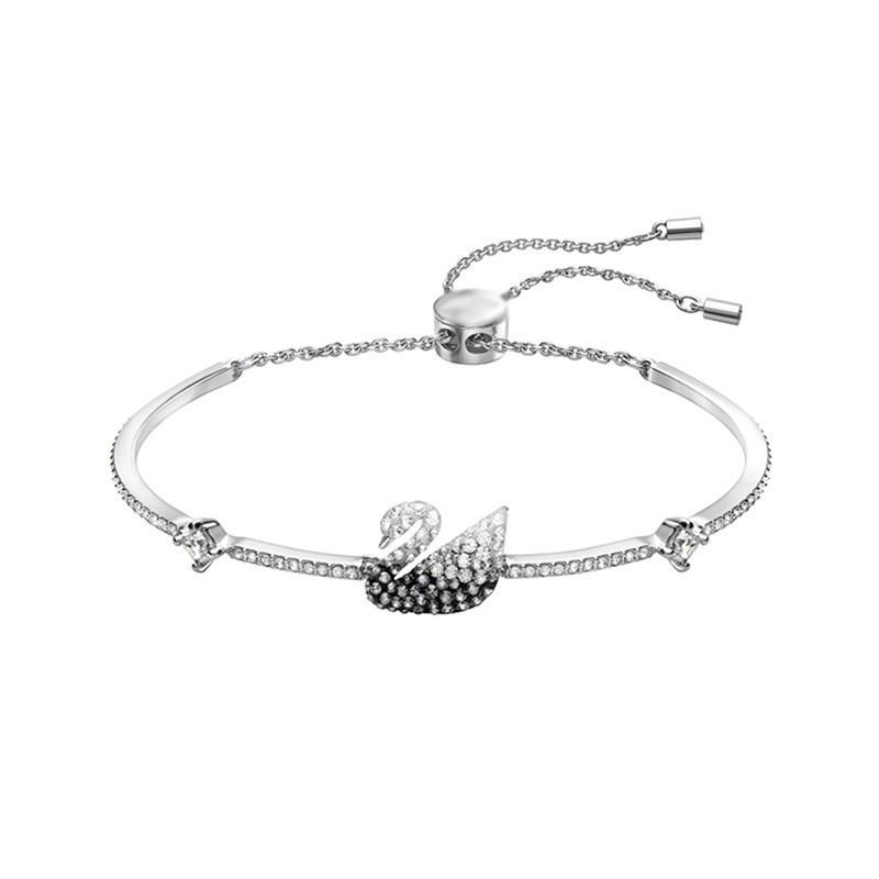 Gradient Black Blue Swan Bracelet for