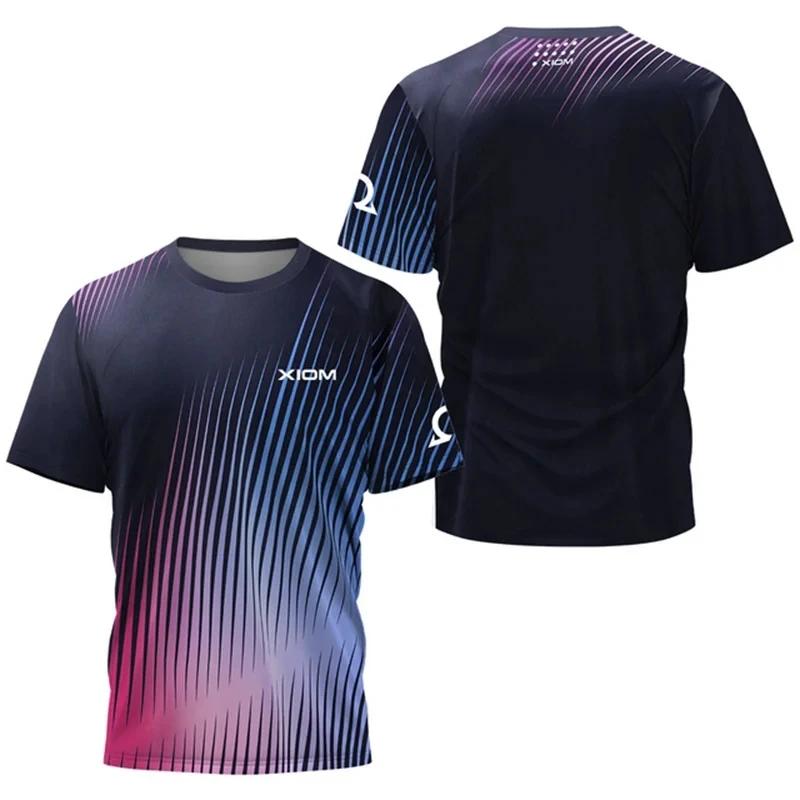 Summer New Men's 3D Printed Sports Style Plus Size Round Neck Short Sleeved Comfortable Casual Trend T-shirt