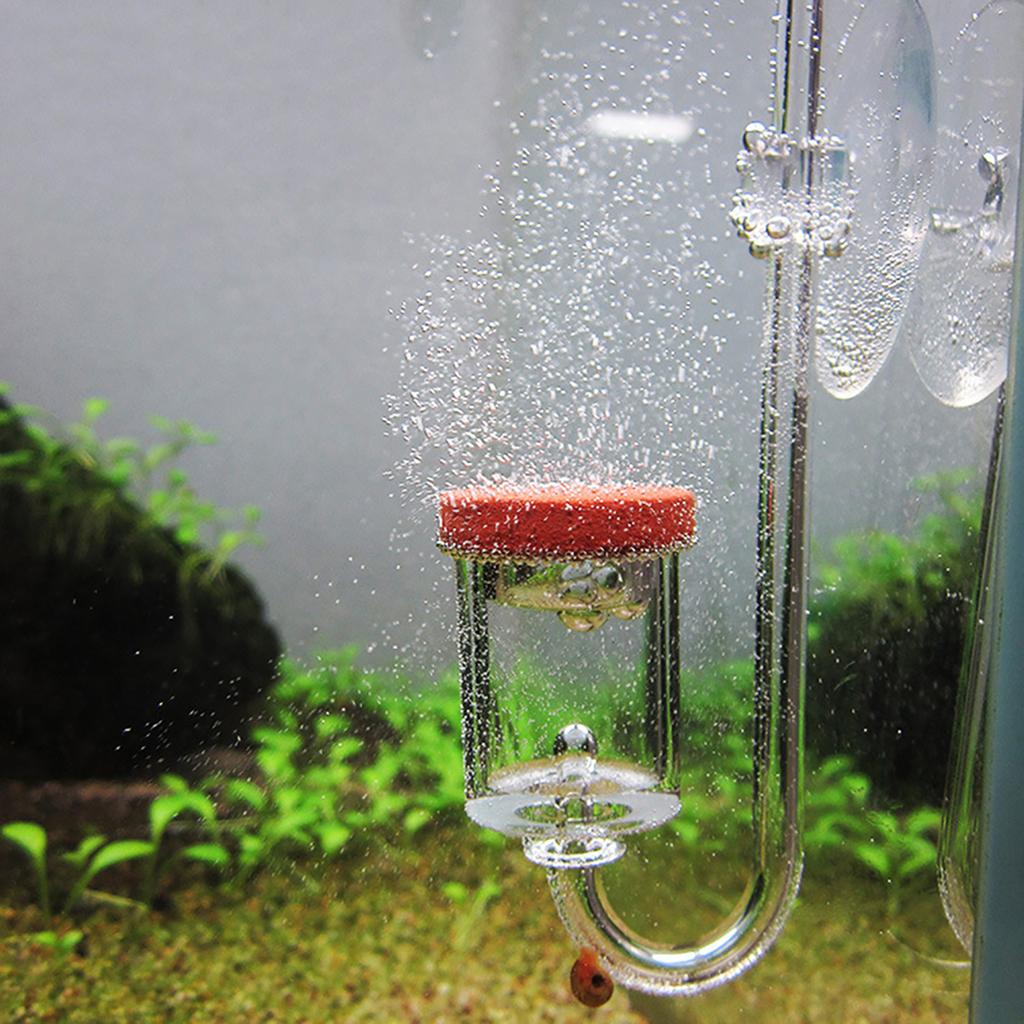 Acrylic Aquarium Carbon Dioxide Transparent Bubble Counter Refiner Fish Tank Water Plants CO2 Atomizer Diffuser