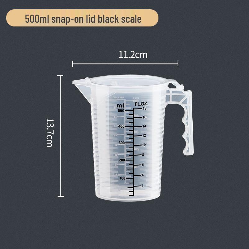 Yangg Verdickte Messbecher aus Kunststoff mit Graduierung