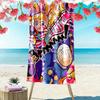 Popee the Performer Inspired 2D Flat Print Beach Towel, Large Soft Quick Dry Towel for Beach Camping SwimmingXSTJ0915181